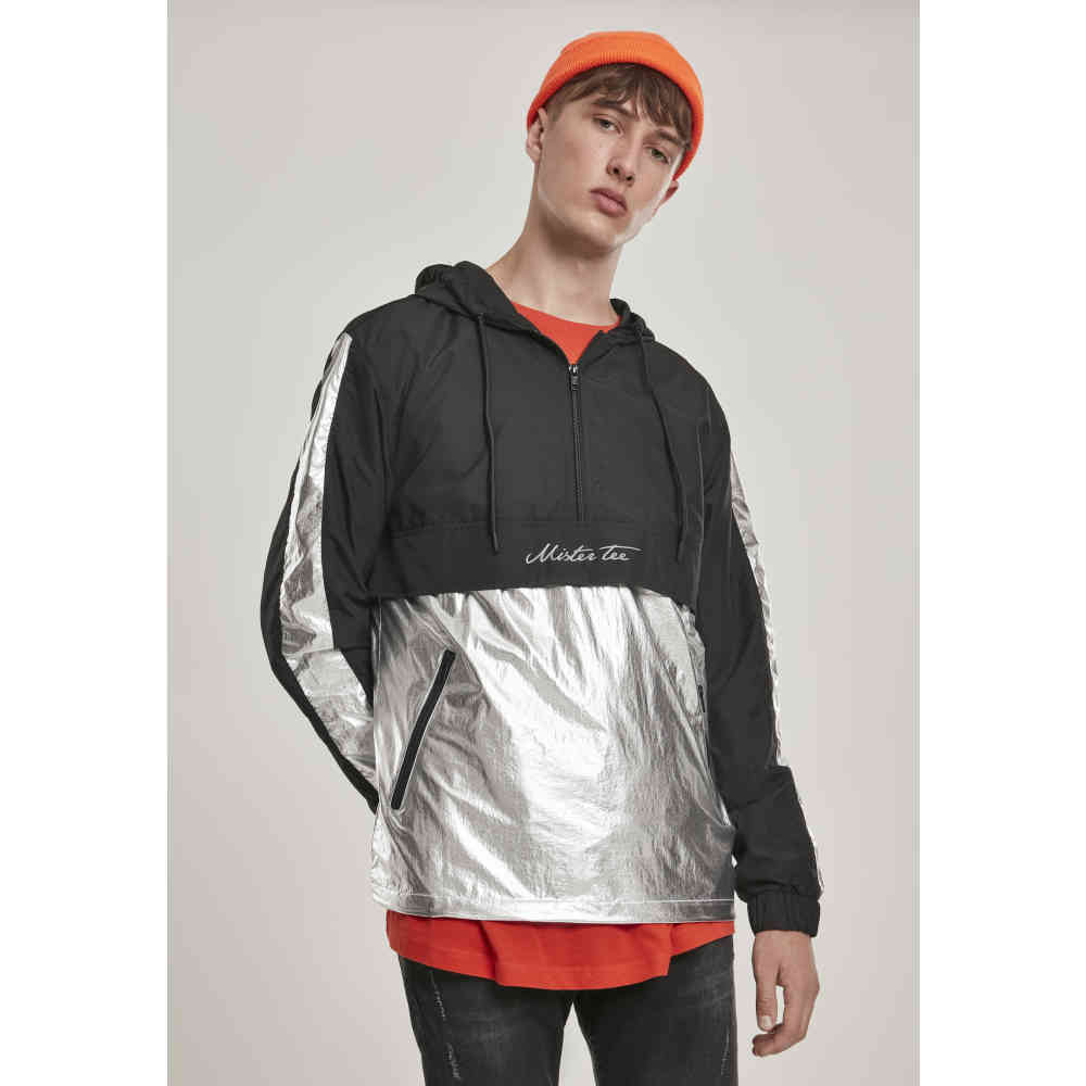 Urban Classics - Reflective Mister Tee Windbreaker jacket - L - Black
